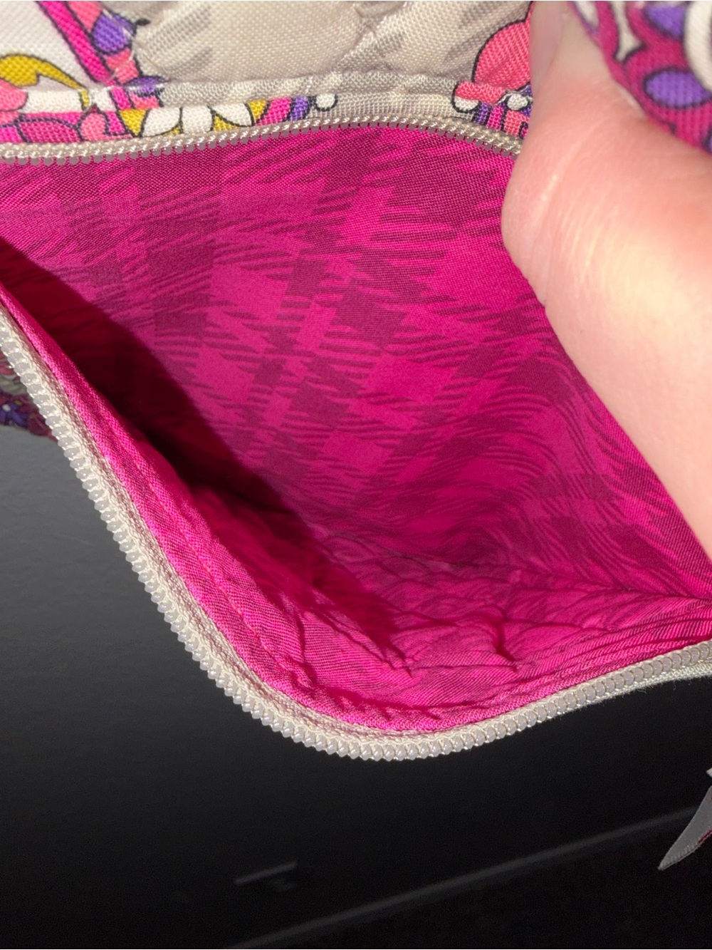 Vera Bradley Pink Paisley Quilted Crossbody Bag - Picture 3 of 6